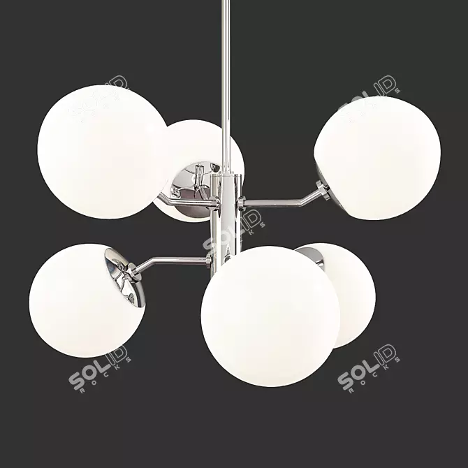 Elegant Elation: Estee Chandelier 3D model image 1