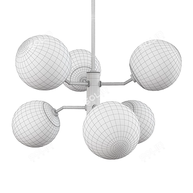 Elegant Elation: Estee Chandelier 3D model image 2