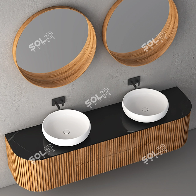  Sleek Bathroom Vanity Set | No. 103 3D model image 2