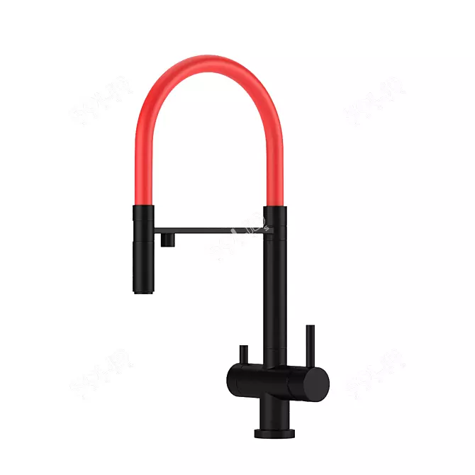 Omoikiri Flexible Kitchen Faucet 3D model image 1