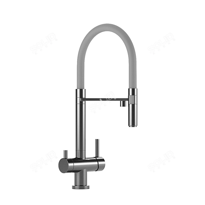 Omoikiri Flexible Kitchen Faucet 3D model image 2