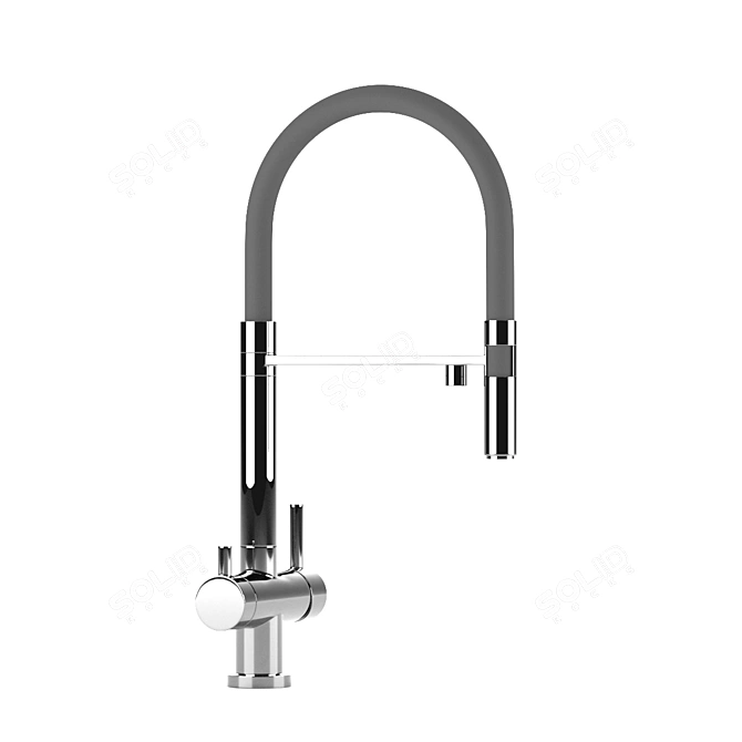 Omoikiri Flexible Kitchen Faucet 3D model image 3