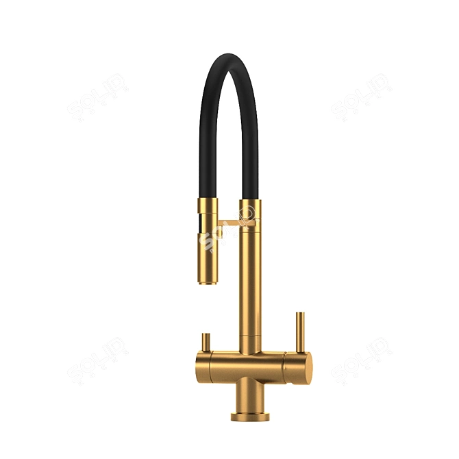 Omoikiri Flexible Kitchen Faucet 3D model image 4