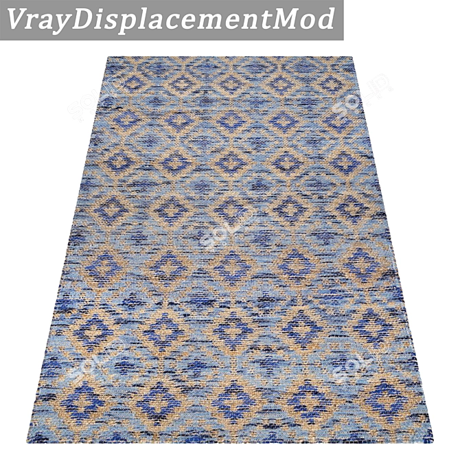 Premium Textured Carpets Set 3D model image 3