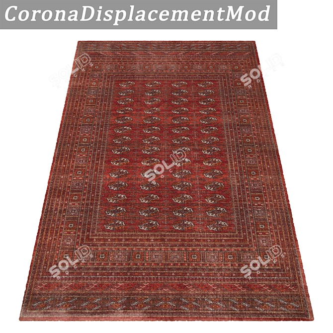 Premium Textured Carpets Set 3D model image 4