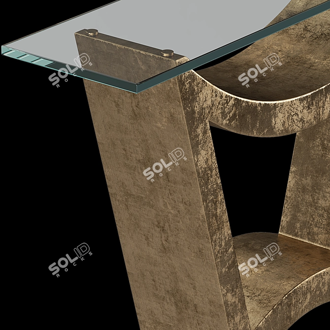 Elegant Franco Hallway Console 3D model image 3