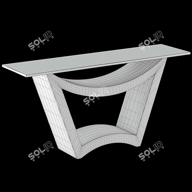 Elegant Franco Hallway Console 3D model image 4