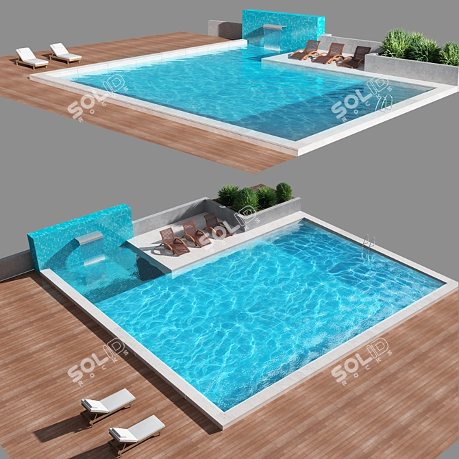 Ultimate Pool Design Kit 3D model image 1