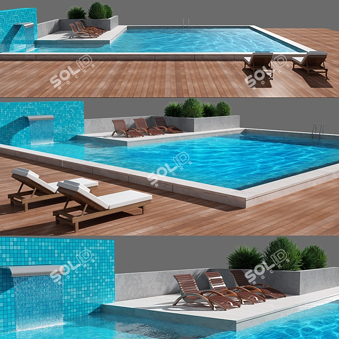Ultimate Pool Design Kit 3D model image 2