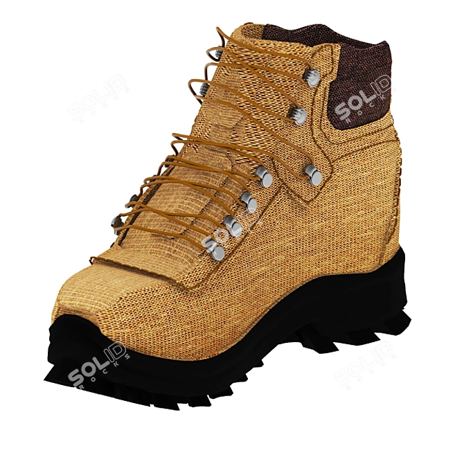 Outdoor Hiking Shoes: Slip-Resistant & Durable 3D model image 3