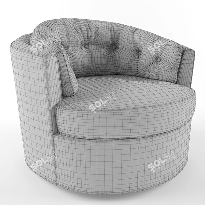 Eichholtz Swivel Armchair: Music Hall 3D model image 4