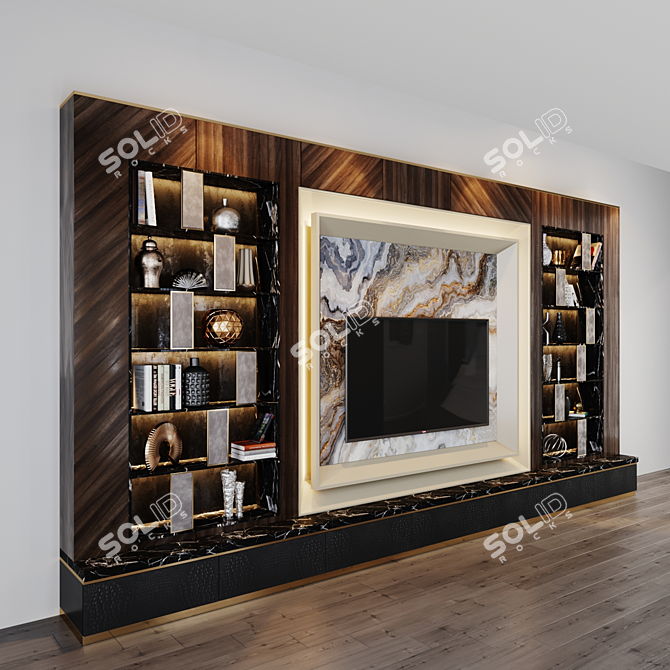 Sleek TV Set 154 - Studio-54 Design 3D model image 7