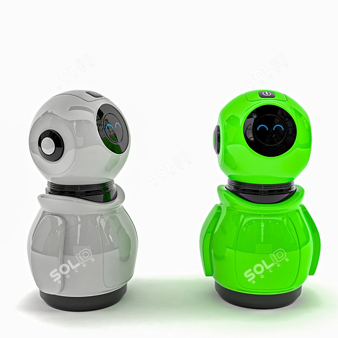 Colorful Hi-Tech Robot: 3DS Max with V-Ray 3D model image 4