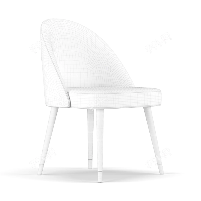 Elegant Camille Chair: Comfort and Style 3D model image 5