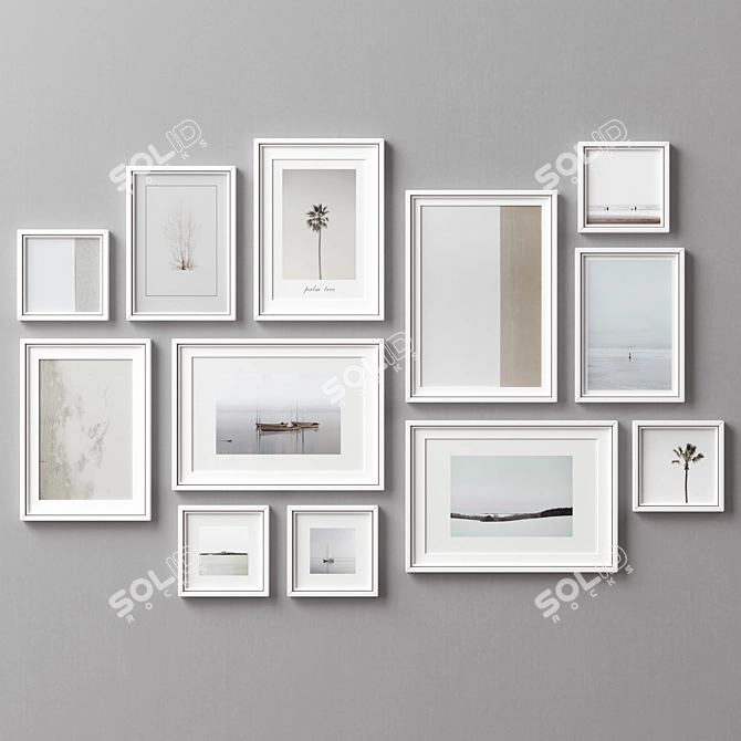 Versatile Frames Set -190: 12 Frames, 5 Colors 3D model image 4