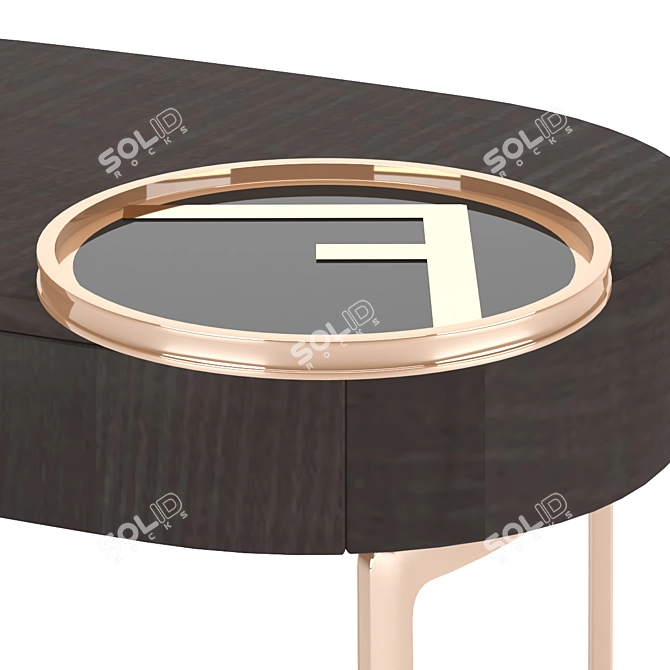 Moonlight Bedside Table by Fendi 3D model image 4