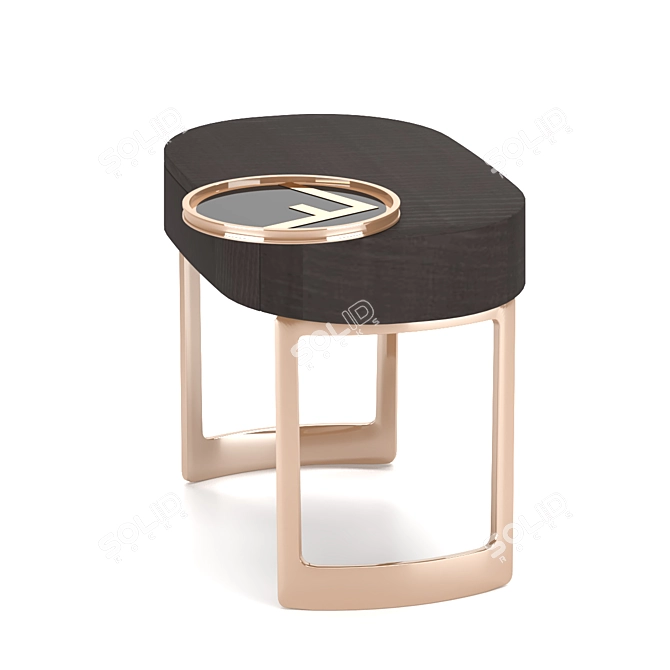 Moonlight Bedside Table by Fendi 3D model image 5