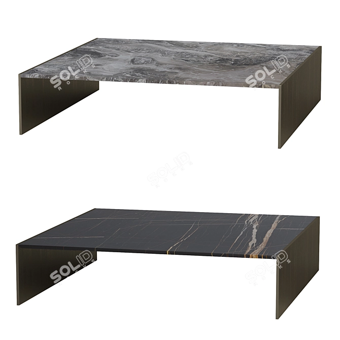 Elegant Minotti Coffee Table 3D model image 2