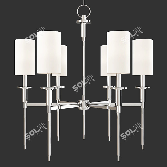 Elegant Amherst Chandelier 3D model image 1