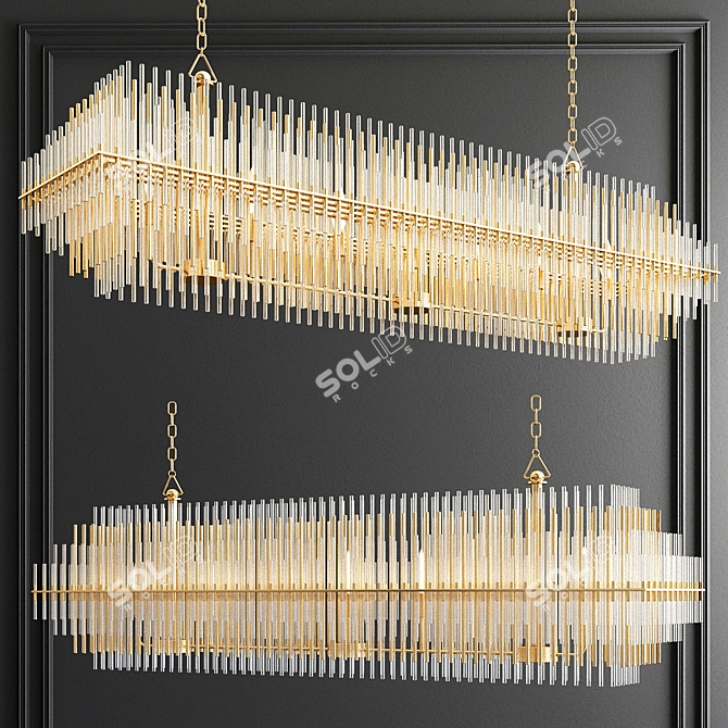 Luxury Chandeliers Collection: Ike 22, Emile, Meurice, Santana 3D model image 5