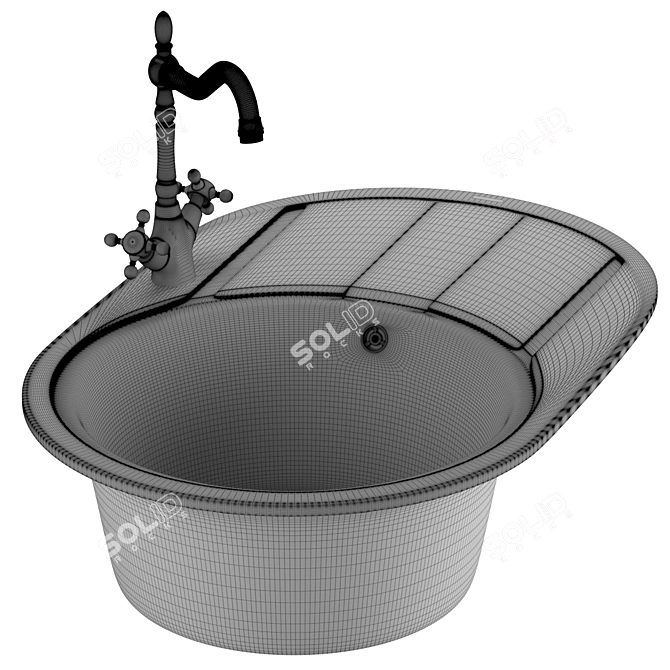 Modern Kitchen Sink: FITTICH & ESSEN Mixer 3D model image 7