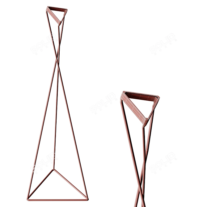 Elegant Tango Floor Lamp 3D model image 2