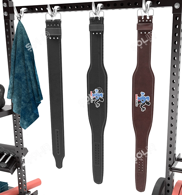 Ultimate Gym Tools Set 3D model image 4