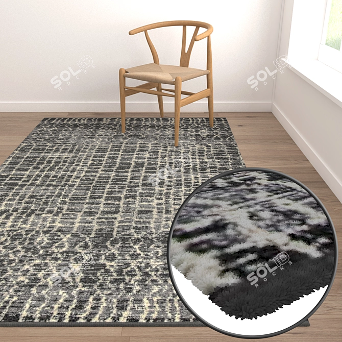 Luxury Carpet Set: High-Quality Textures 3D model image 5