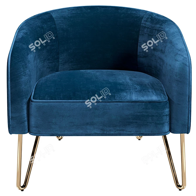 Regal Queen Armchair 3D model image 2