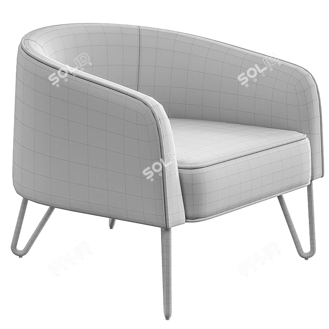 Regal Queen Armchair 3D model image 5