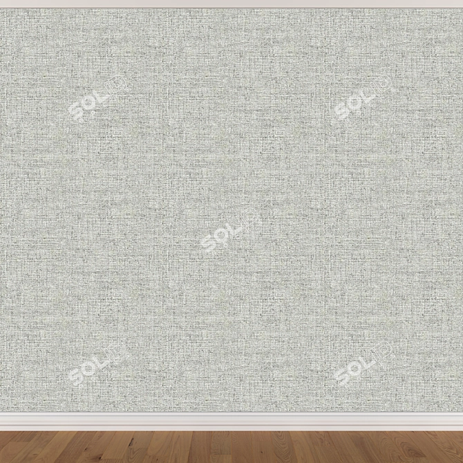 Seamless Wallpaper Set - 3 Color Options 3D model image 3