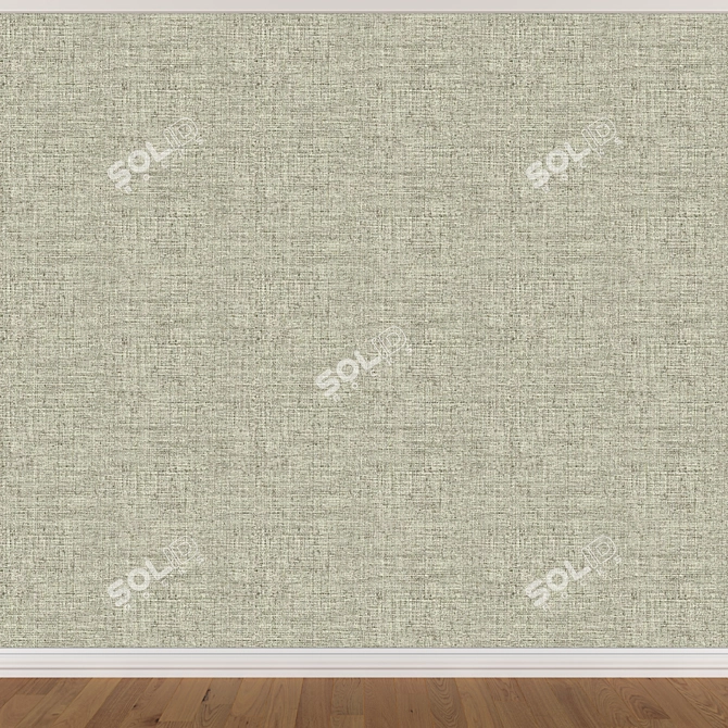 Seamless Wallpaper Set - 3 Color Options 3D model image 4