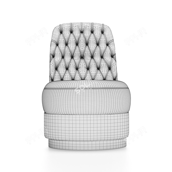 Elegant Leila Chair 3D model image 3