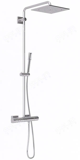 Grohe Rainshower F-Series 254 Shower System 3D model image 2