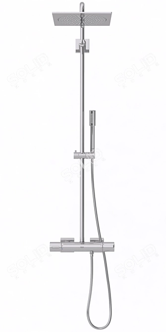 Grohe Rainshower F-Series 254 Shower System 3D model image 3