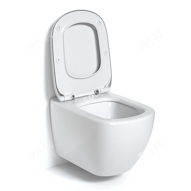 Ideal Standard AquaBlade 3749 Round Toilet 3D model image 1