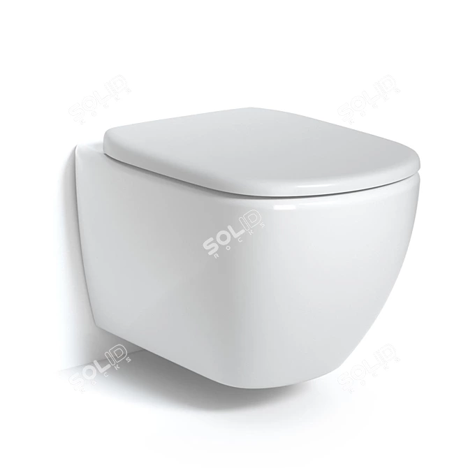 Ideal Standard AquaBlade 3749 Round Toilet 3D model image 3