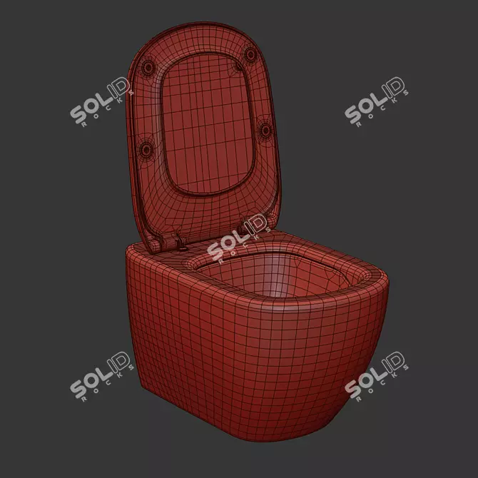 Ideal Standard AquaBlade 3749 Round Toilet 3D model image 4