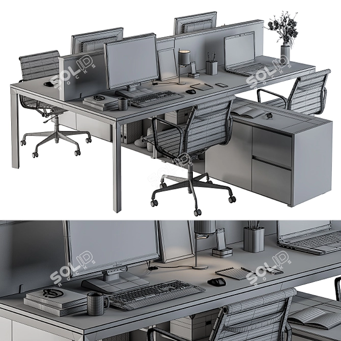 ErgoComfort Employee Set 3D model image 5