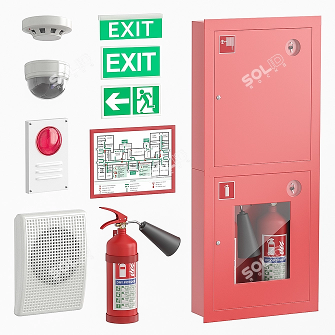 Fire Safety Essentials 3D model image 1