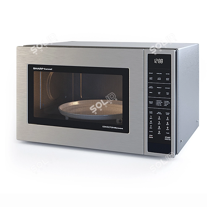 Sharp 1.5 cu. ft. Microwave 3D model image 1