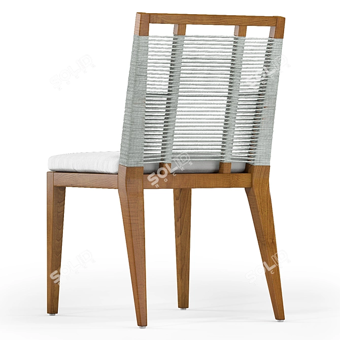 Amalfi Outdoor Side Chair: Stylish and Functional 3D model image 2