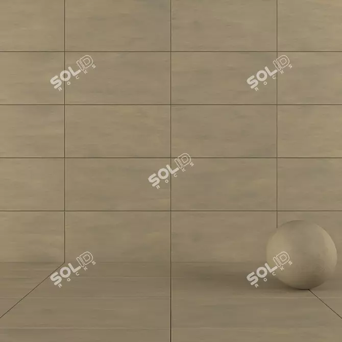 Modern Concrete Wall Tiles 3D model image 1