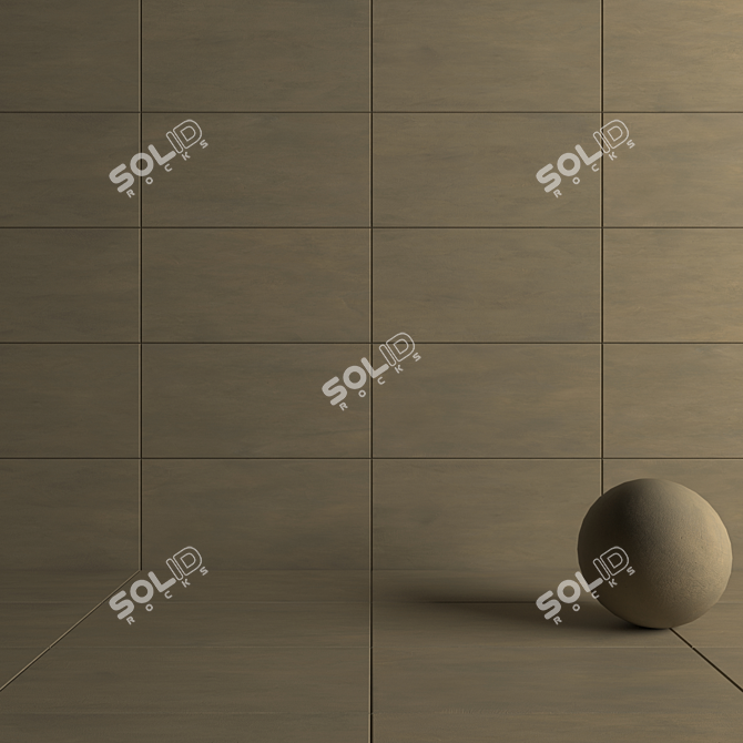 Modern Concrete Wall Tiles 3D model image 4