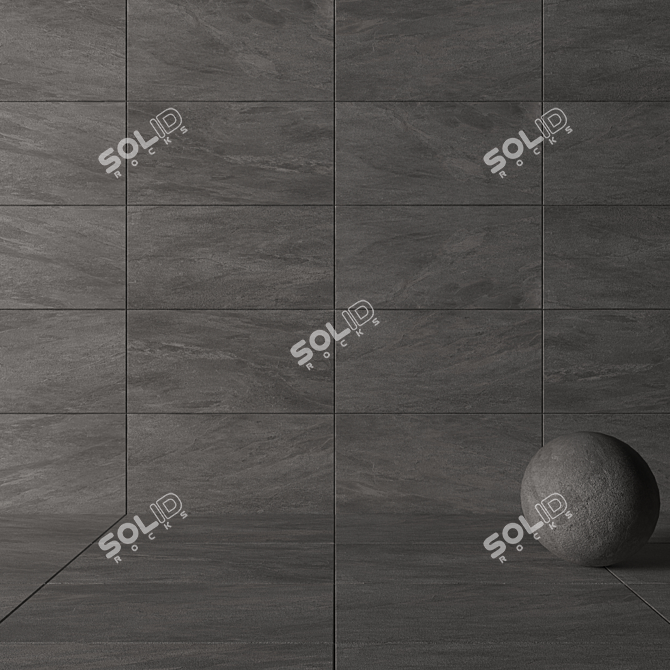 Mineral Fog Concrete Wall Tiles 3D model image 3