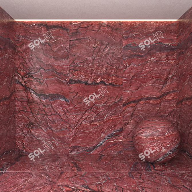 Revolutionary Wave Quartzite: Versatile Tile Layout [3D Archive] 3D model image 1