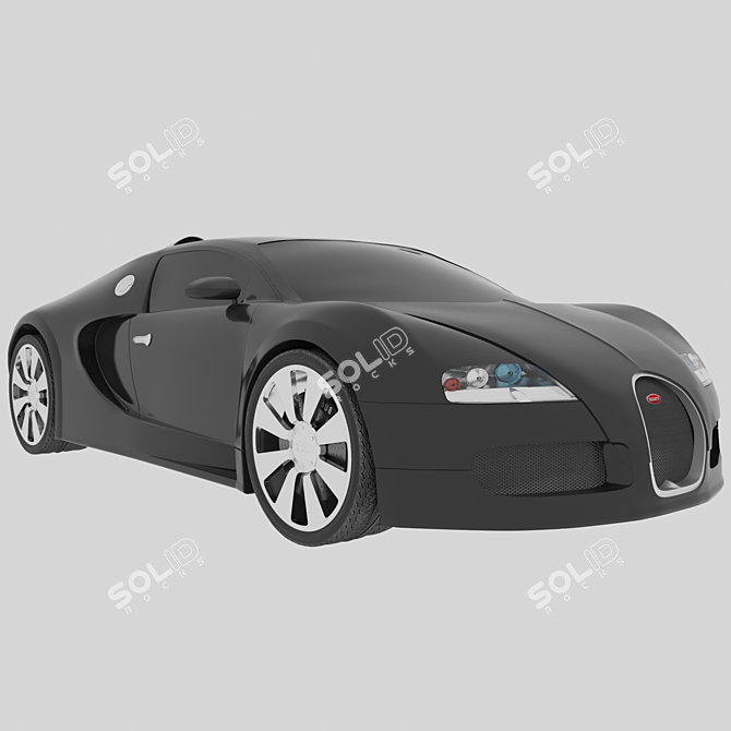 Luxury Speed King: Bugatti Veyron 3D model image 1