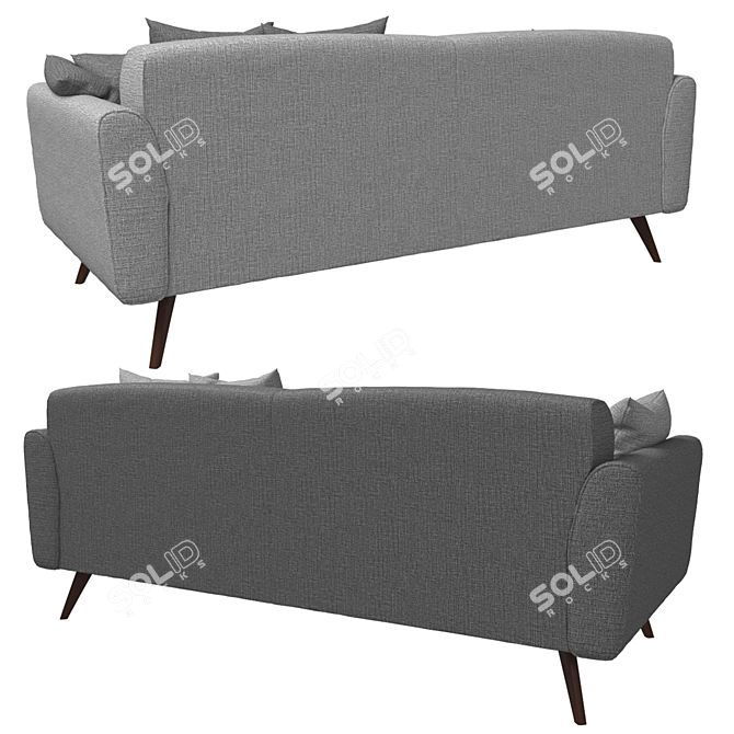 Stylish Osaka Sofa: La Forma 3D model image 3