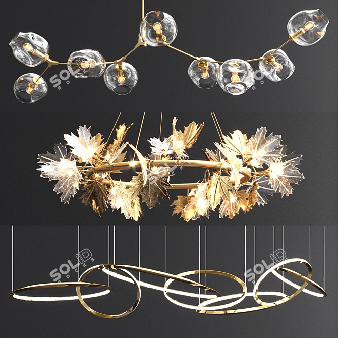 Oracle Branching Chandelier - 3 Styles 3D model image 1