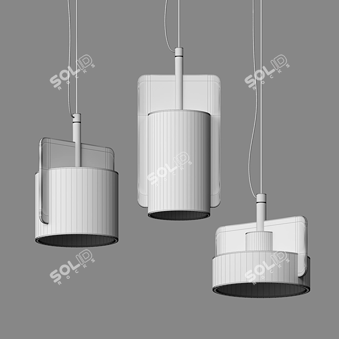 Industrial Elegance. Rumloft Chandelier. 3D model image 2